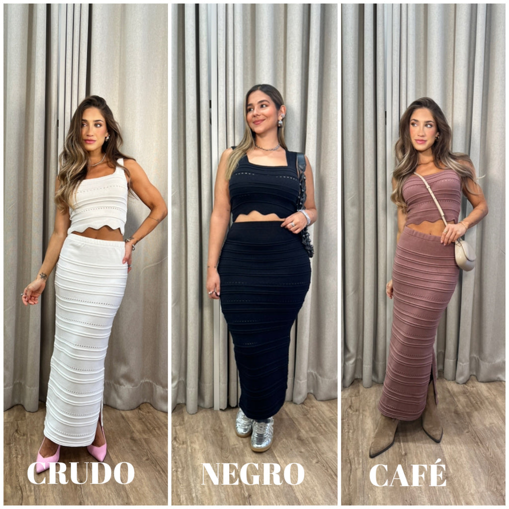 Conjunto Blusa y Falda TF14162