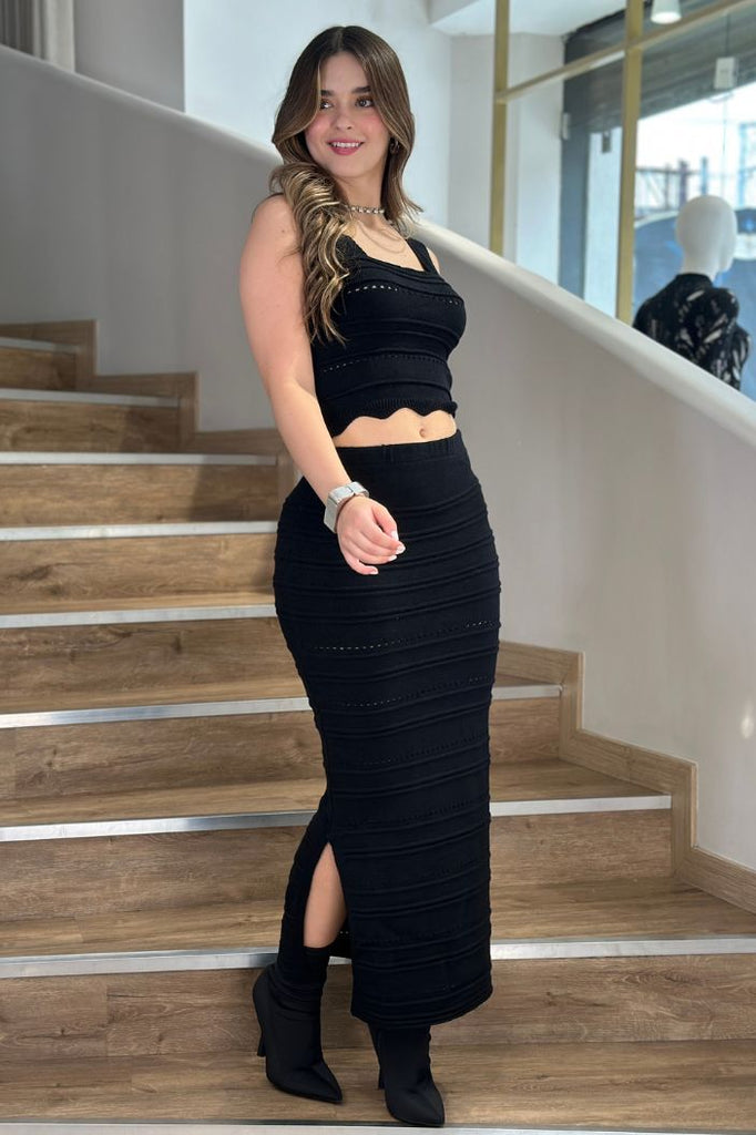 Conjunto Blusa y Falda TF14162 – Dyaboo