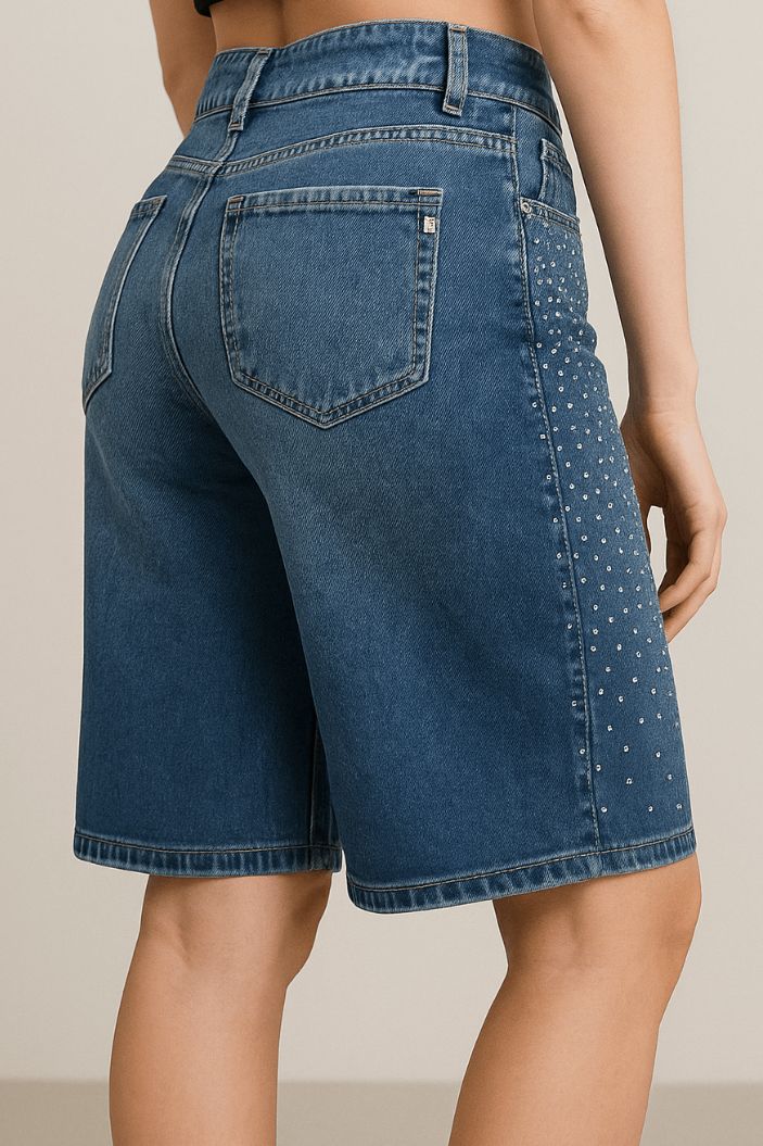 Bermuda Brillos SIK33089 para mujer dyaboo indigo 