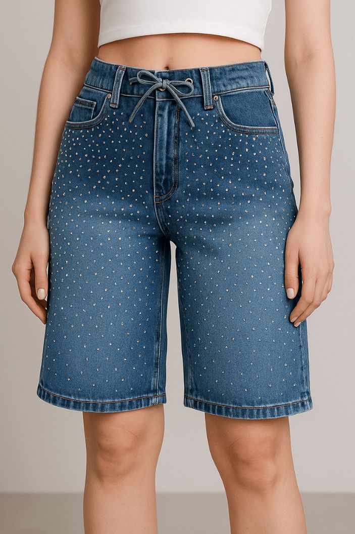 Bermuda Brillos SIK33089 para mujer dyaboo indigo 