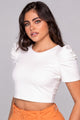 Blusa Corta 5240024 | Violette para mujer dyaboo crudo/blanco