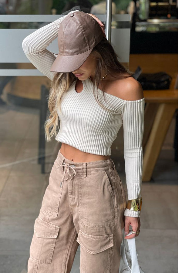 Blusa Corta Manga Larga DF01955