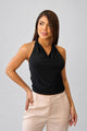 Blusa Corta Sisa DF01C18 para mujer dyaboo negro