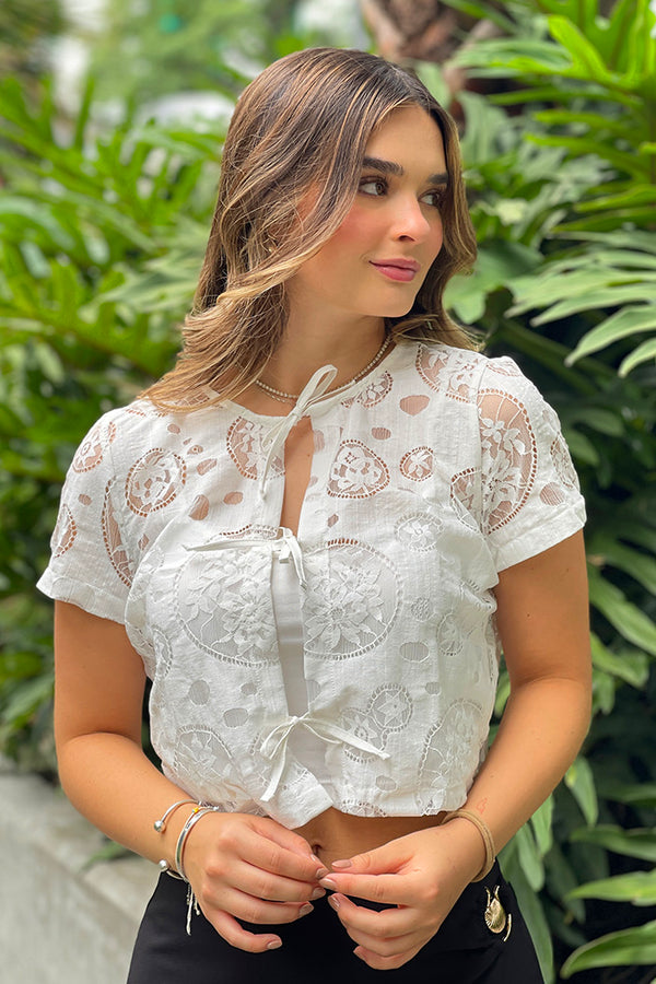 Blusa DF01923 para mujer dyaboo beige