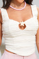 Blusa DF01A83 para mujer dyaboo crudo/blanco