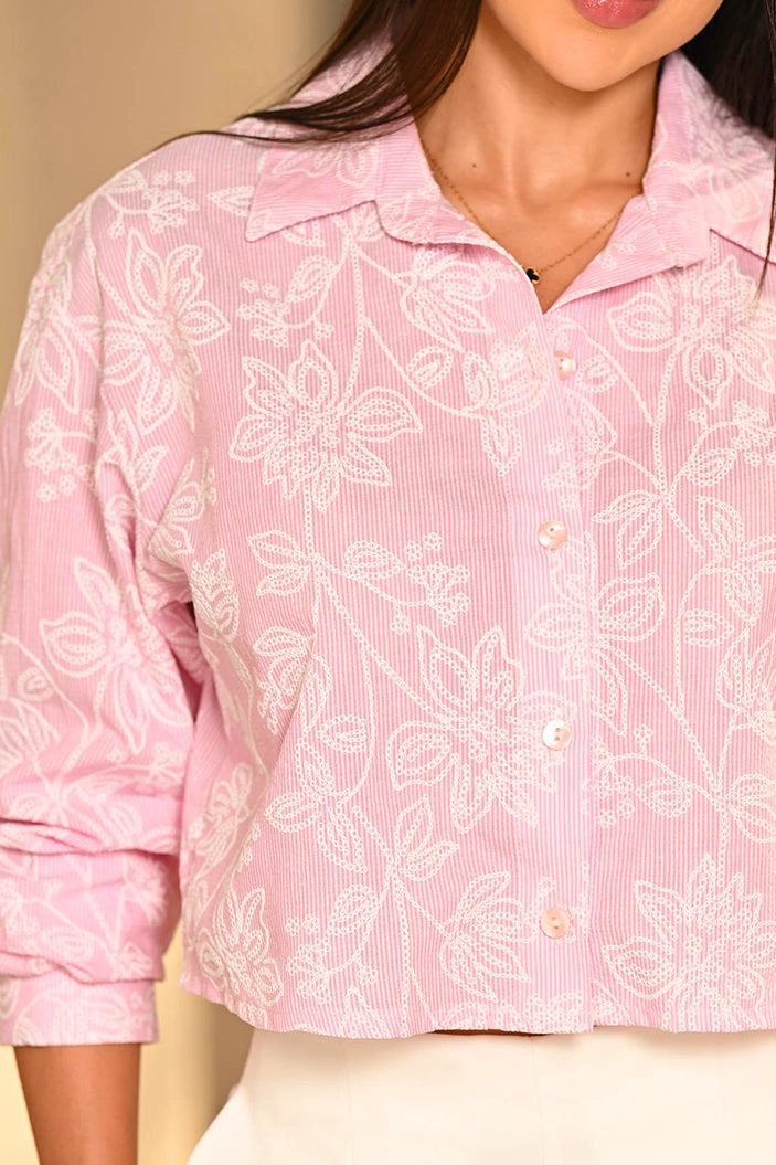 Blusa Larga DF02672 para mujer dyaboo rosado