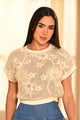 Blusa Larga DF02682 para mujer dyaboo beige