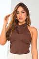 Blusa Larga Sisa DF02724 para mujer dyaboo cafe