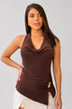 Blusa Larga Sisa DF02743 Para mujer dyaboo cafe 