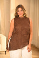 Blusa Larga Sisa DP02219 para mujer dyaboo cafe