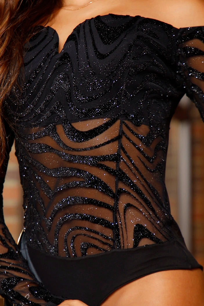 Body Bandeja DF05070 para mujeres dyaboo negro
