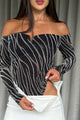 Body DF05077 para mujer dyaboo negro