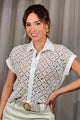 Camisera DF21294 corta ajustable con botones, tejida dyaboo crudo 3