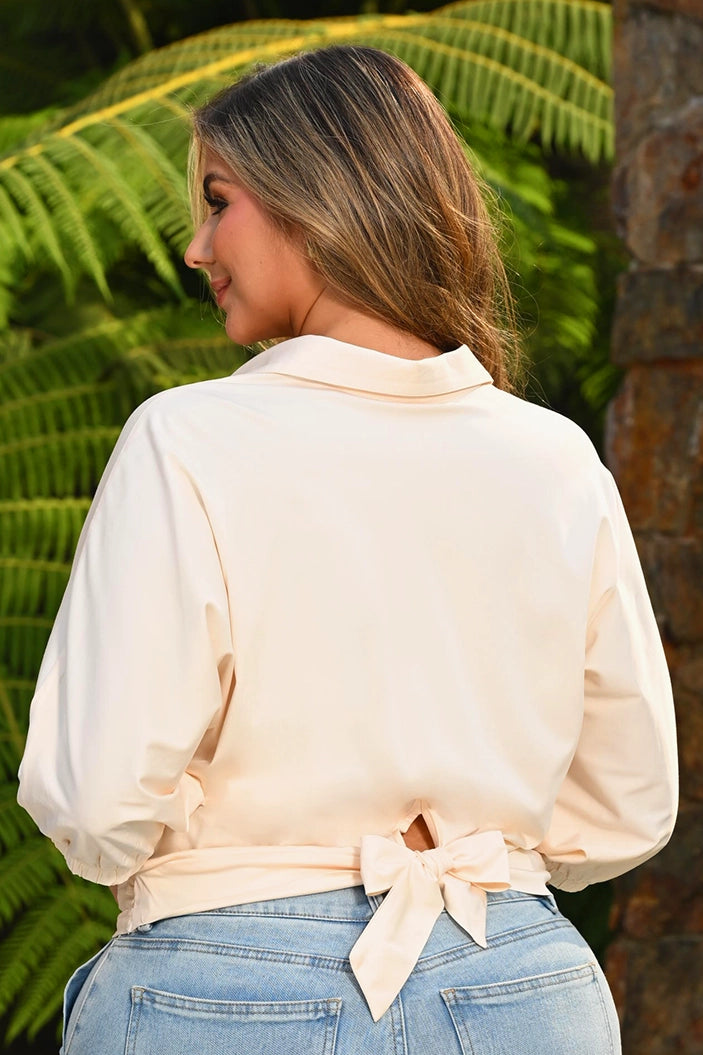 Camisera Larga Plus DP21090 Para mujer dyaboo panacota