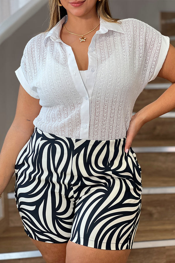 Camisera Pluss DP02098 elaborada en tejido para mujer dyaboo crudo 