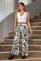 Conjunto DF14134 estampado para mujer elaborado en chalis dyaboo color negro 2