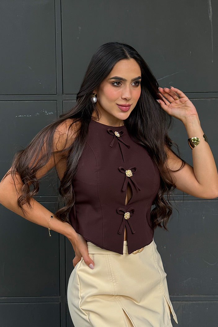 Blusa Corta Tiras DF01934