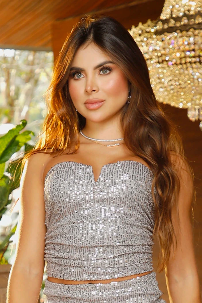 Blusa Corta Strapless DF01A04