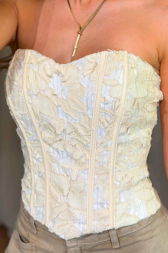 Blusa Corta Strapless DF01B52