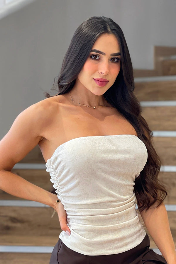 Blusa Larga Strapless DF02493