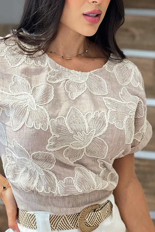 Blusa Larga Manga Corta DF02504