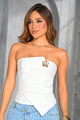 Blusa Larga Strapless DF02674