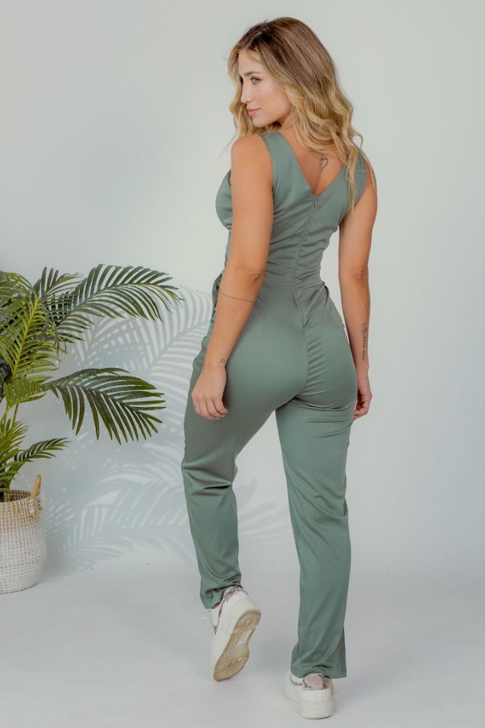 Enterizo largo 5720003 para mujer dyaboo verde oliva 