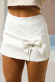 Falda Short DF08112 para mujer dyaboo crudo/blanco