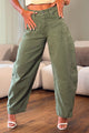 Jean Palazzo UF22035 para mujer dyaboo verde  002