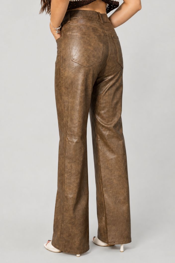Jean Recto HF22059 Para mujer dyaboo cafe
