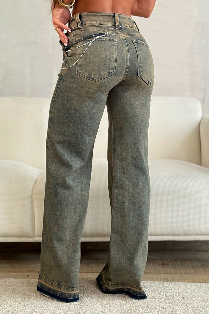 Jean Recto SF22037 para mujer dyaboo vintage
