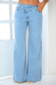 Jean Recto SF22056 para mujer dyaboo azul