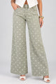 Jean Recto SF22061 para mujer dyaboo verde 
