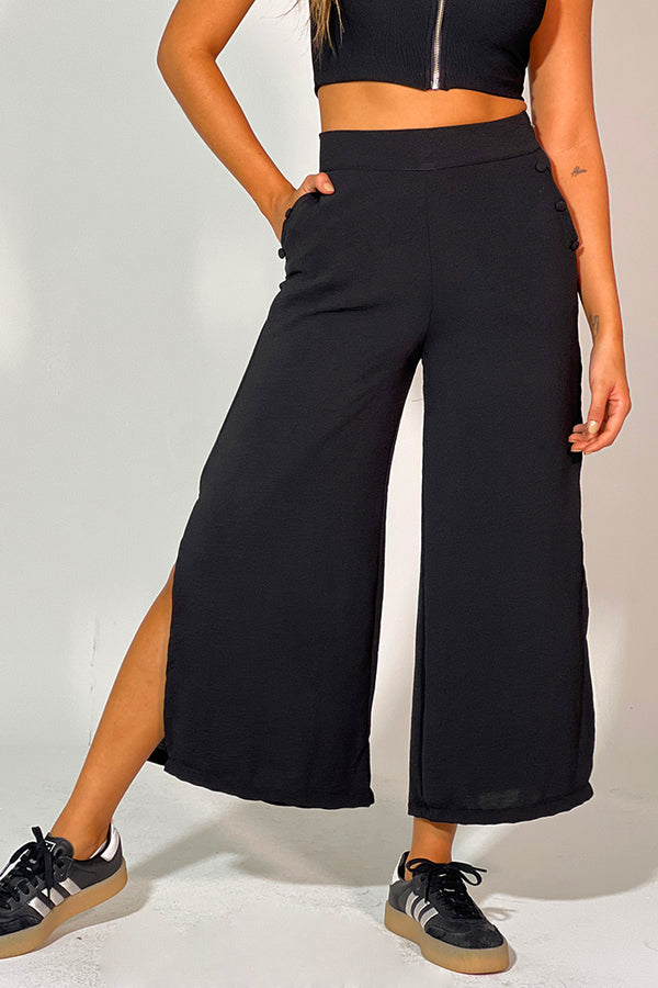 Pantalón Culotte para mujer dyaboo 9890013 negro