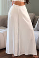 Pantalón Palazzo 1106010 para mujer dyaboo crudo/blanco