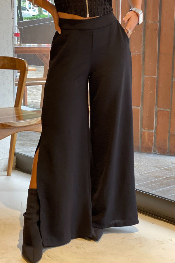 Pantalon Culotte DF06164 para mujer dyaboo  negro