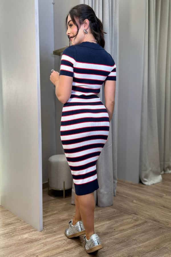 Vestido Largo Manga Corta TF10073 para mujer dyaboo