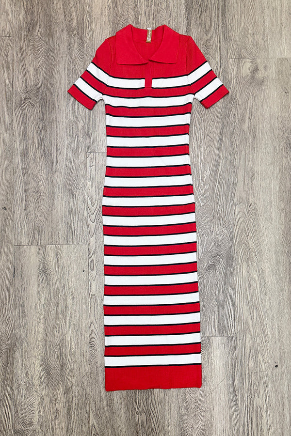 Vestido Largo Manga Corta TF10073